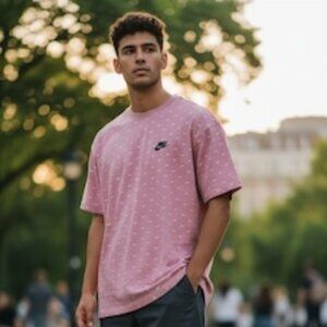 Nike MINI SWOOSH Tee - Pink - XL - NWT